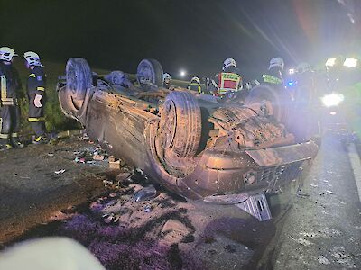 Titelbild von Menschenrettung nach Verkehrsunfall auf der Klammhöhe