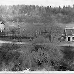 ID: 957833, Bahnhof und Gasthaus Wurstbauer (um 1920), Urheber: unbekannt, Besitzer: Familie Sörös